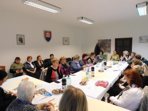 Zhromaždenie členov MS SČK Čechynce - Csehi Vöröskereszt tagsági gyűlése