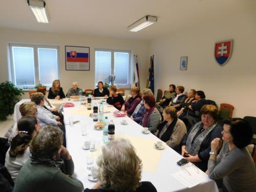 Zhromaždenie členov MS SČK Čechynce - Csehi Vöröskereszt tagsági gyűlése